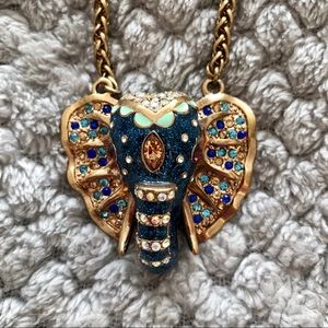 Betsey Johnson vintage Elephant Necklace